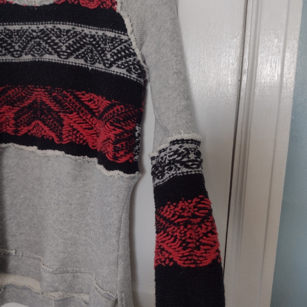 Free People Snow Angel Pullover Boho Aztec Sweater - Picture 12 of 16
